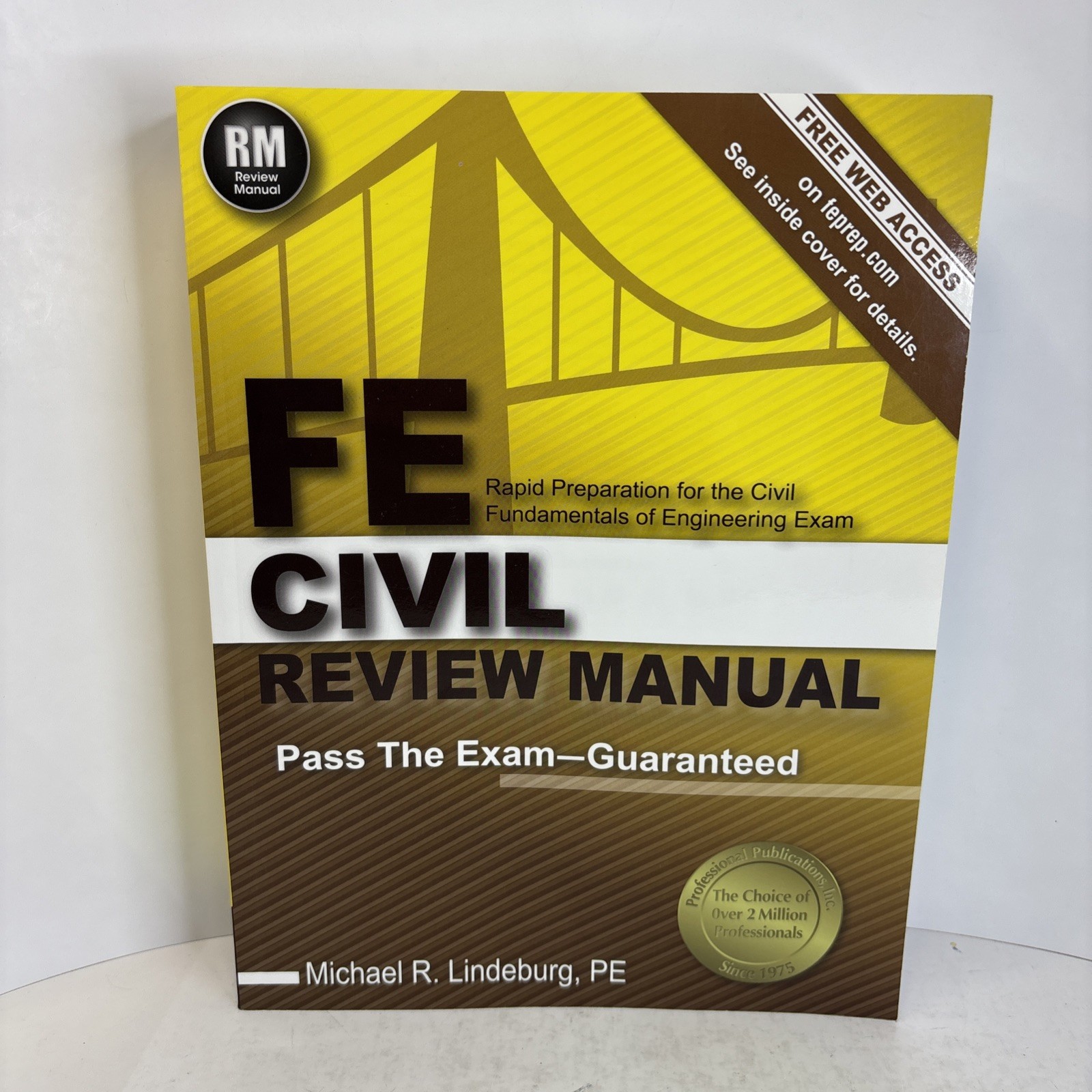 FE Civil Review Manual By Michael R. Lindeburg 2014 Paperback