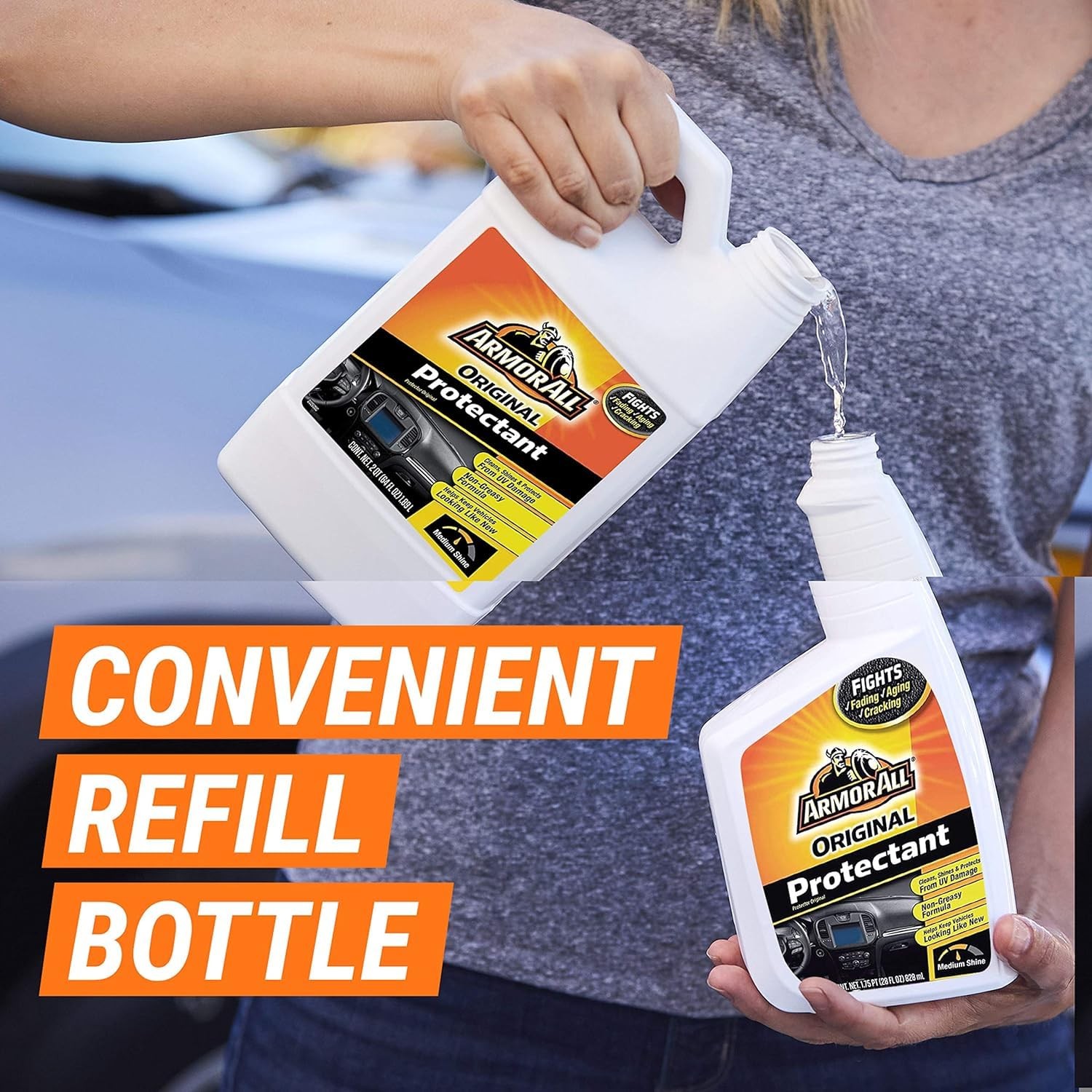 Armor All Car Protectant Refill Car Interior Cleaner with UV Protection 1 Gal