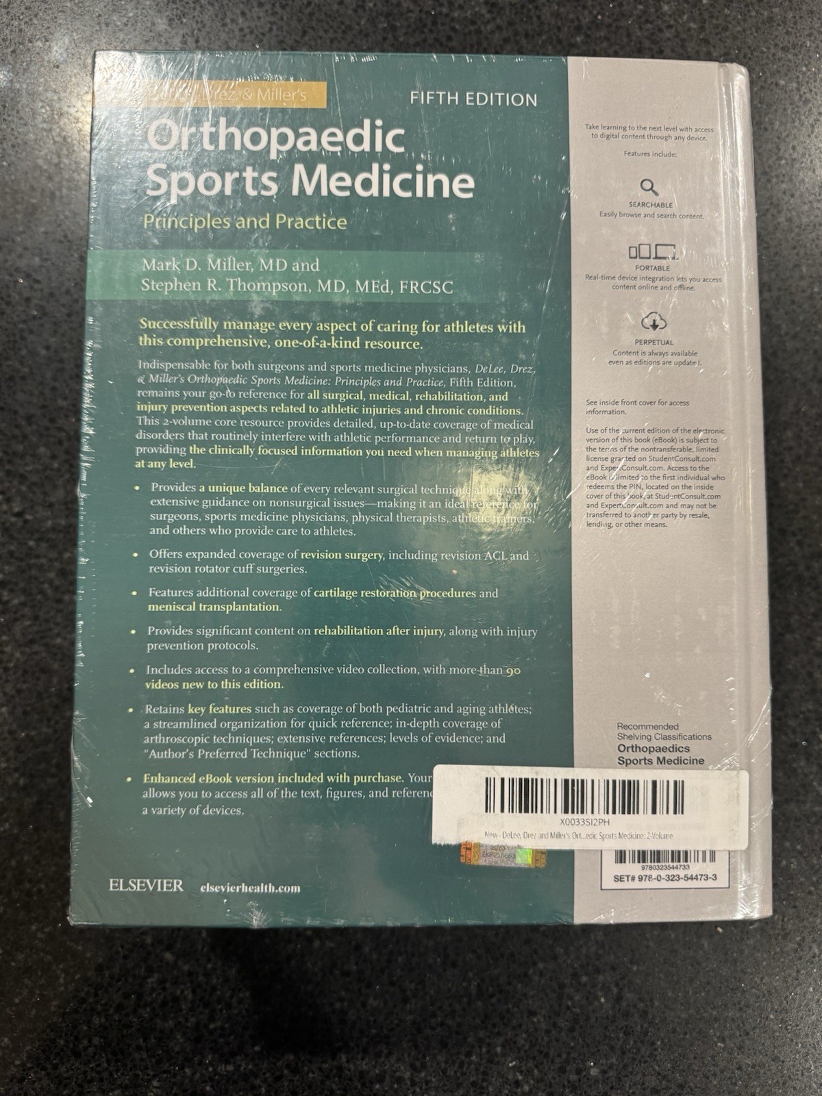 DeLee, Drez and Miller’s Orthopaedic Sports Medicine, Sealed, New