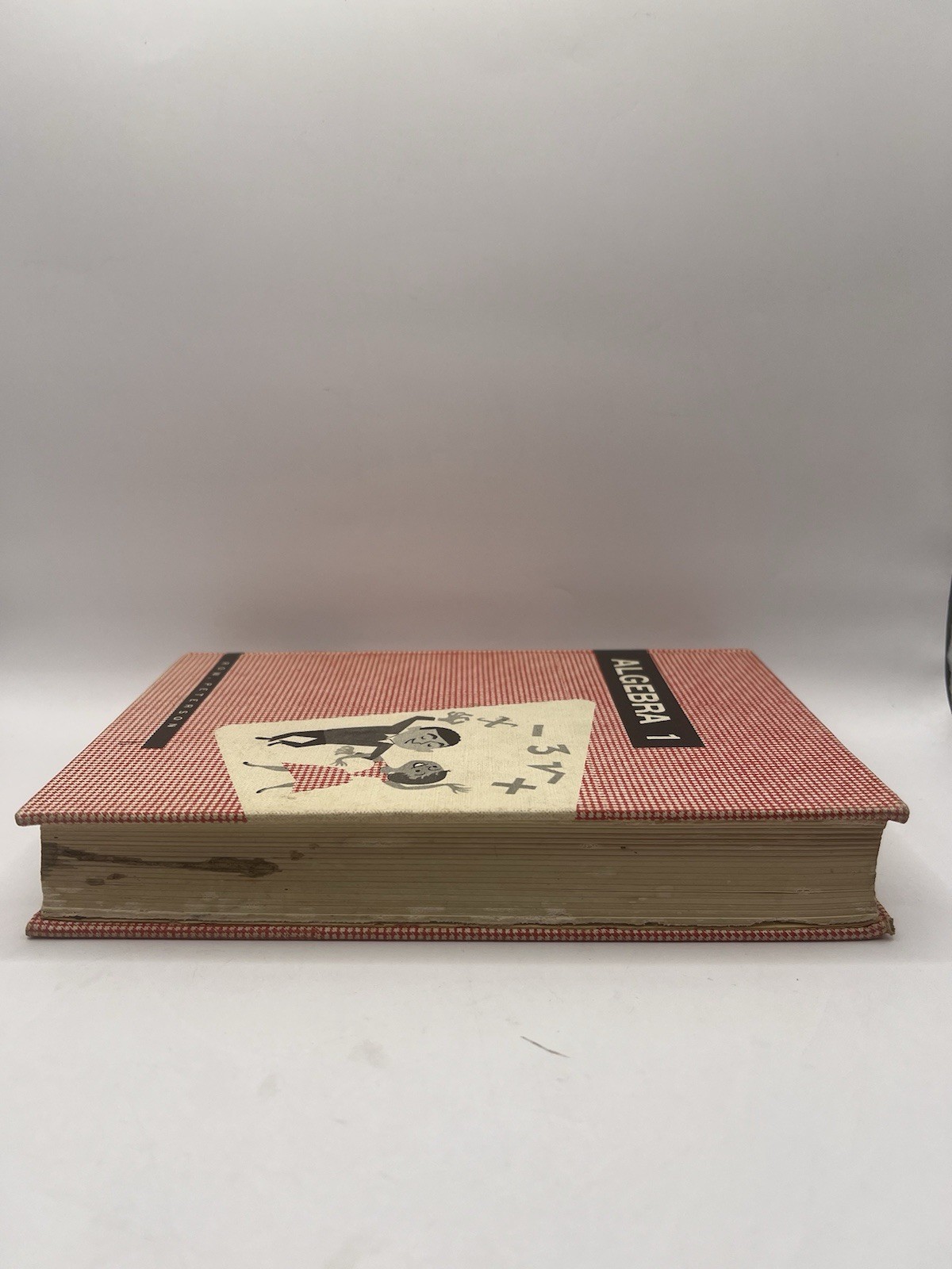 1955 Algebra 1 Textbook Lucy Ozone Row Peterson Mid-Century Illustrated Math