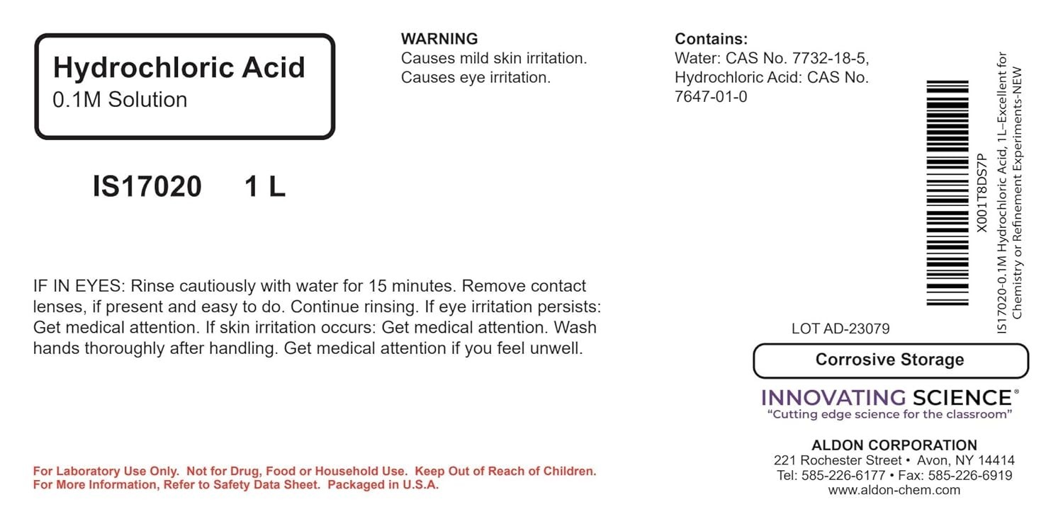 0.1M Hydrochloric Acid (1L) – Essential for Chemistry Labs and Experiments