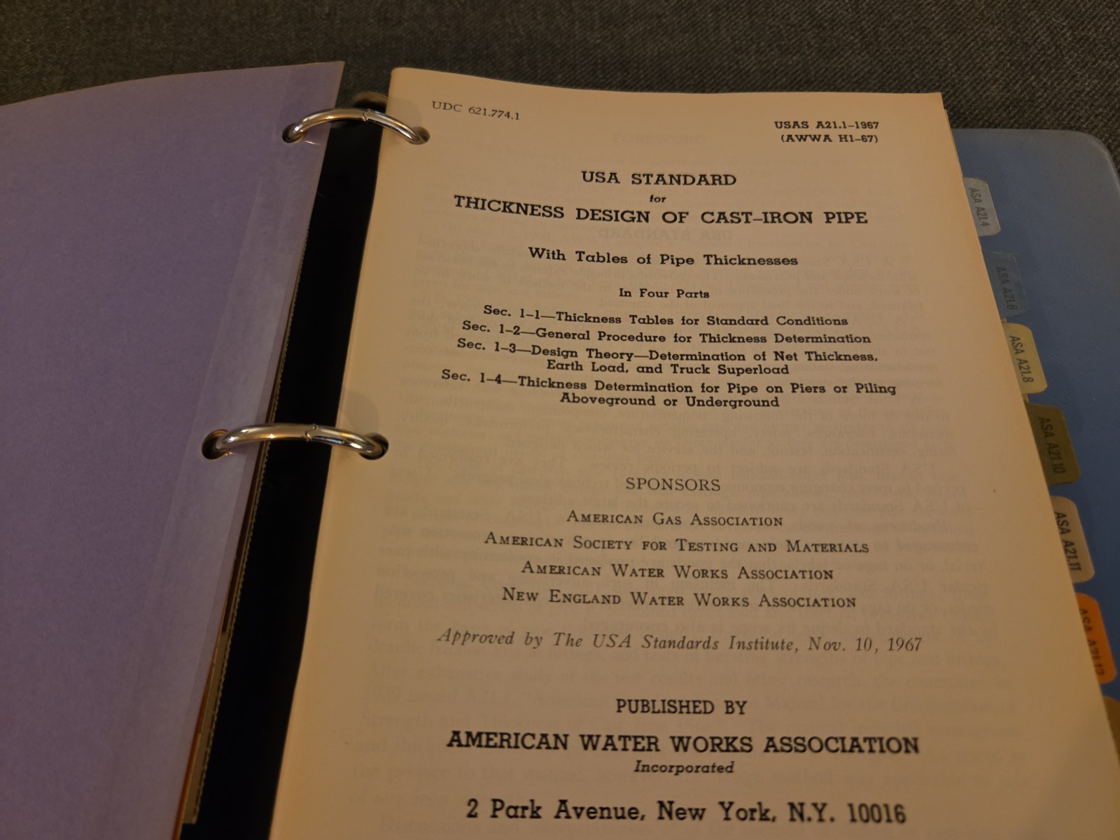 Handbook Of Cast Iron Pipe 3rd Edition Cast Iron Pipe Research Association 1960s