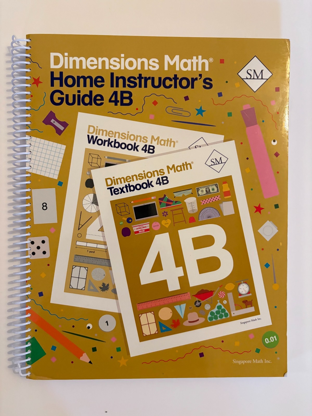 Singapore Math Inc. Dimensions Math Teacher’s Guide 4B | Spiral-bound