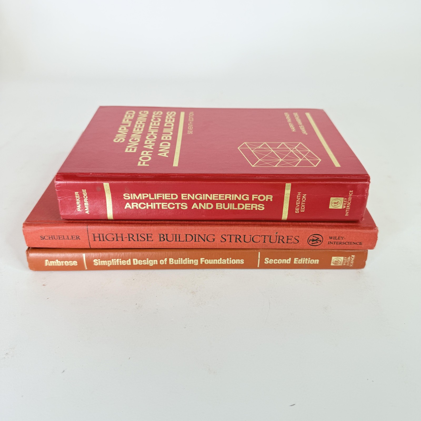 Vintage Engineering Book Lot 3 Simplified Design High Rise Wiley HC Set