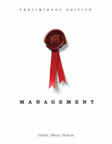 Management, Preliminary Edition (New 1st Editions in Management)