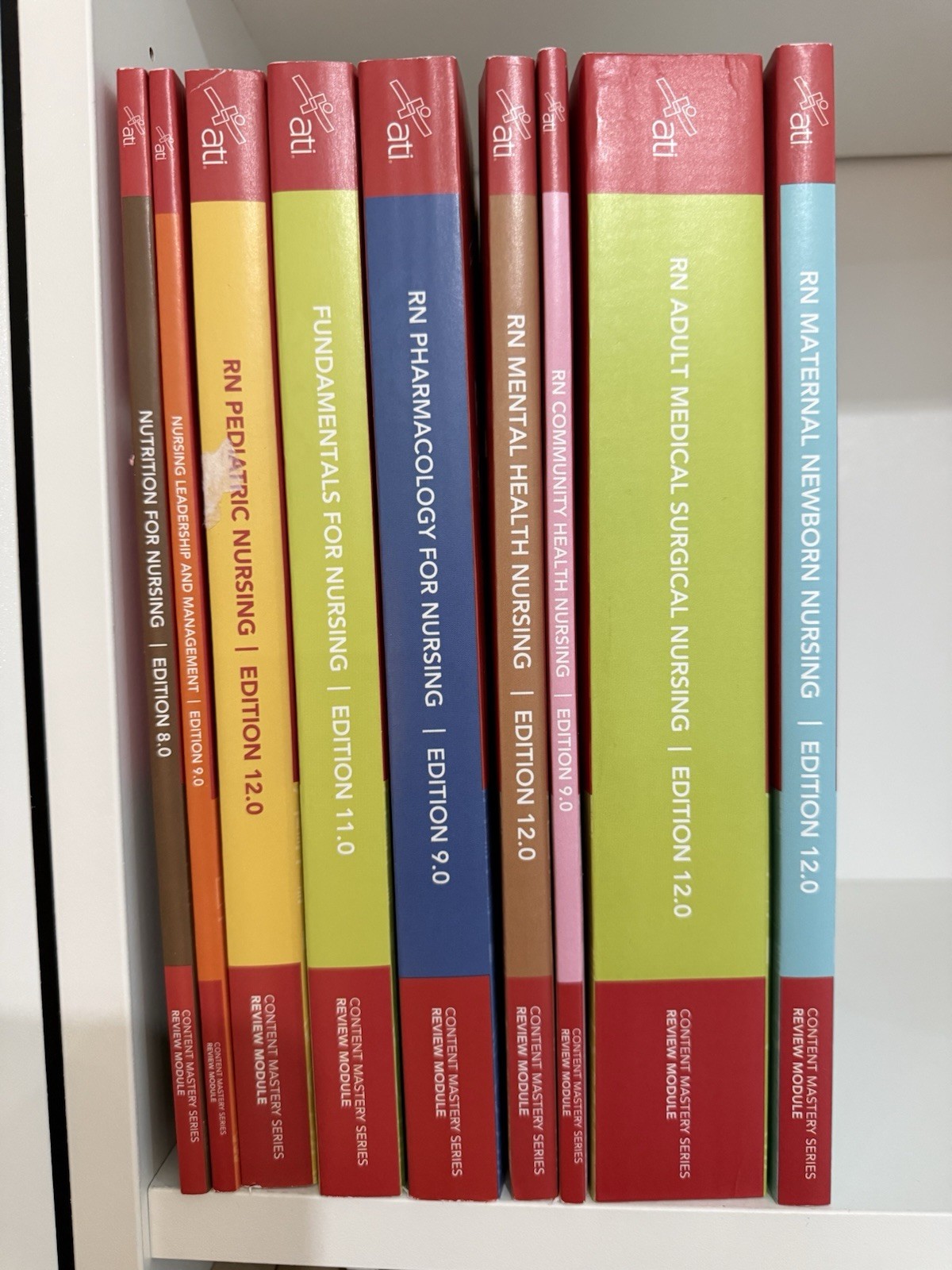 ATI Content Mastery Series Review Module Books. Set Of 9. 2023 Editions