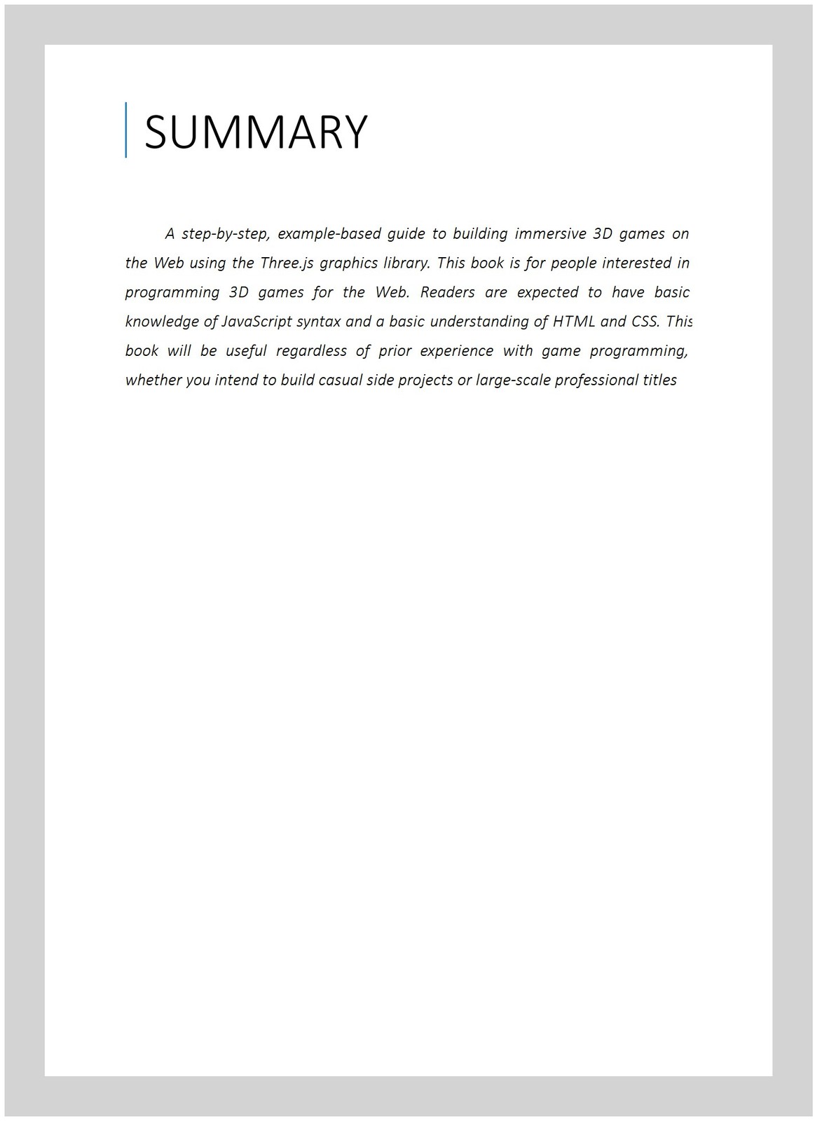 Game Development With Three.js, Paperback by Sukin, Isaac, Like New Used, Fre…