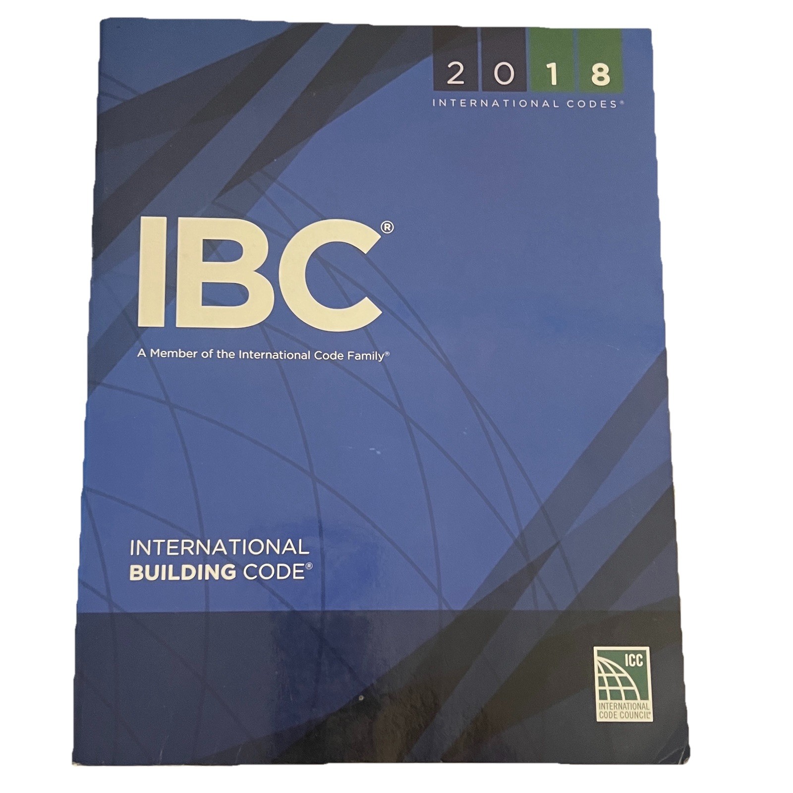2018 International Building Code IBC ICC Book ISBN 9781609837358 Good Condition