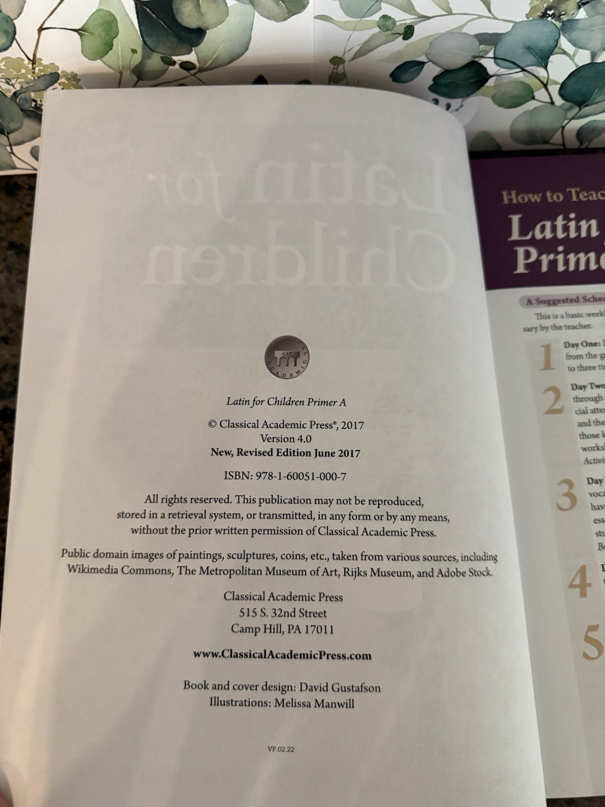 Classical Academic Press, Latin For Children, Primer A