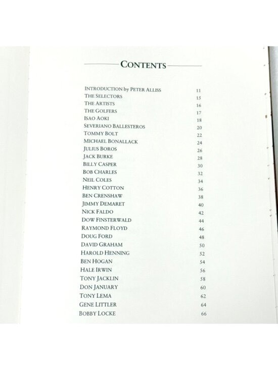 The Fifty Greatest Golfers Vintage Book Faux Leather Cover Gallery Books (1988)