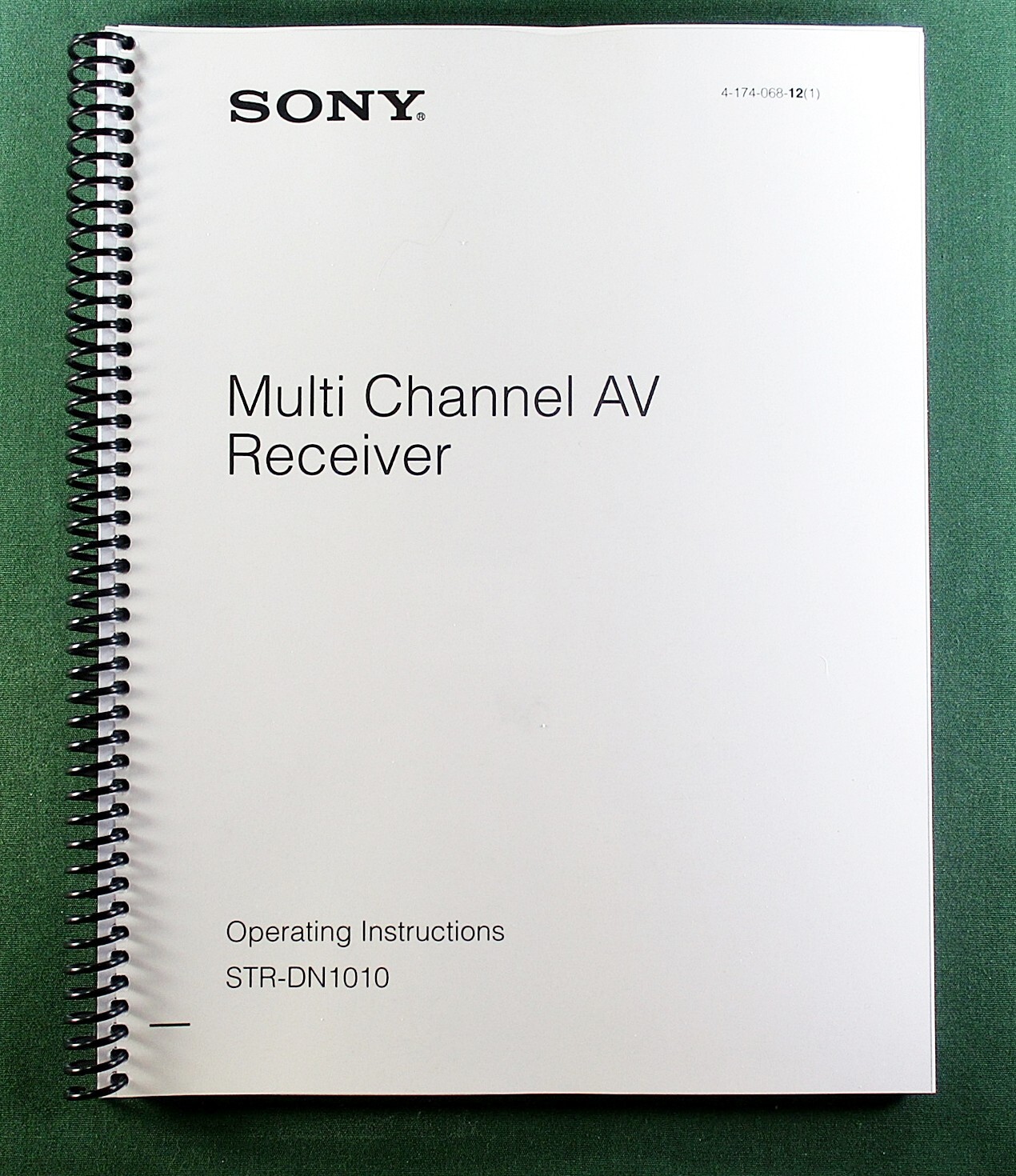 Sony STR-DN1010 Instruction Manual: 136 Pages & Protective Covers!
