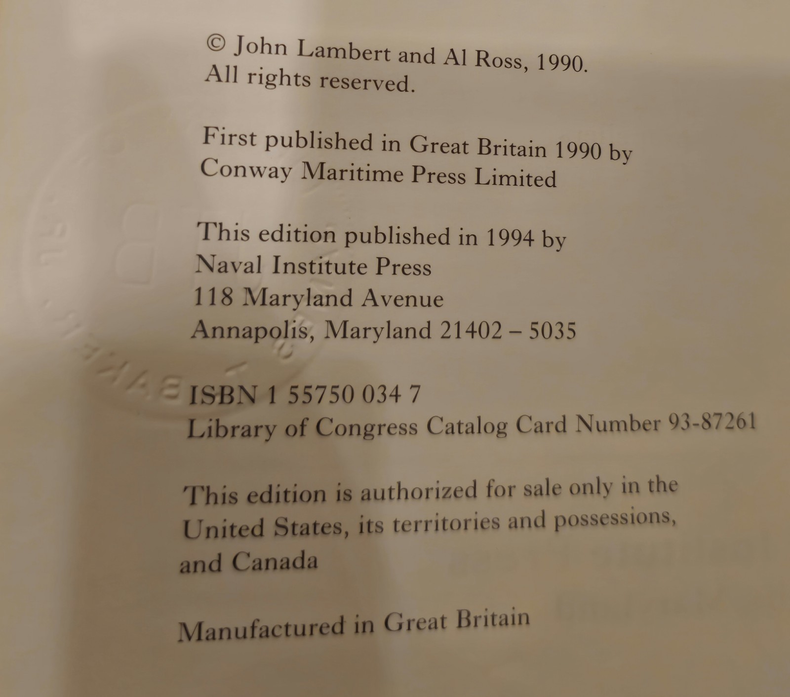 Allied Coastal Forces by Lambert & Ross