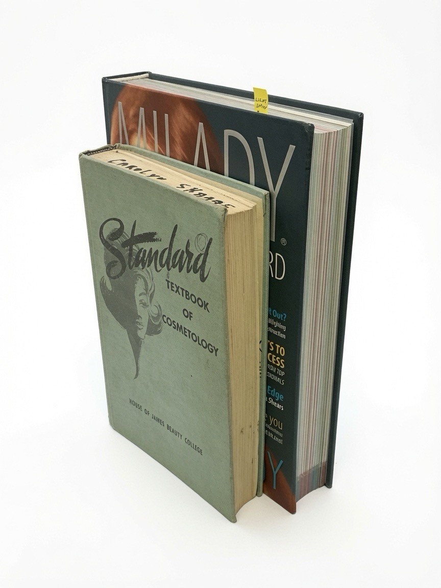 Milady Standard Cosmetology Textbooks Bundle – Vintage 1967 + Modern Edition