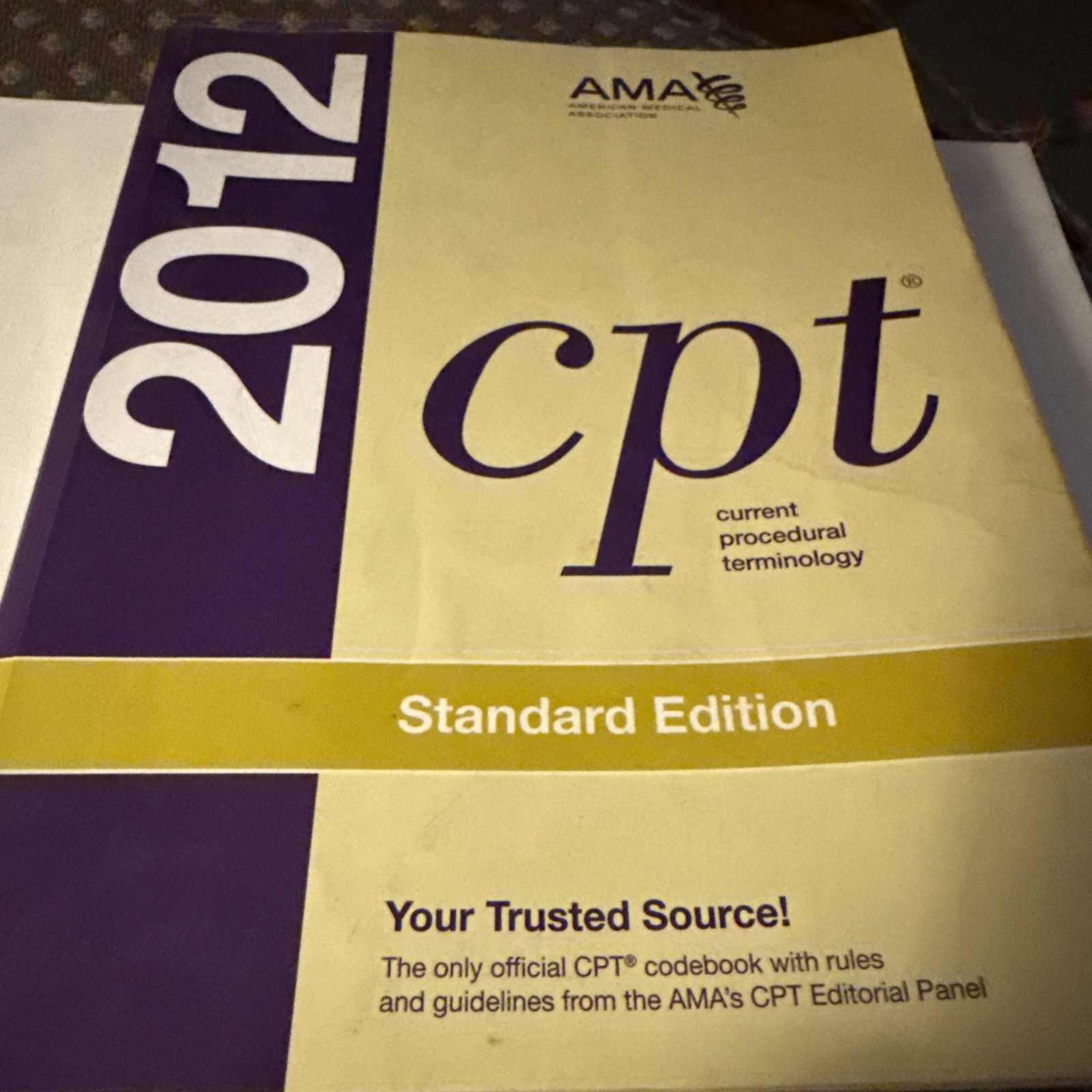 2012 Cpt Standard Edition Medical Coding Soft Cover