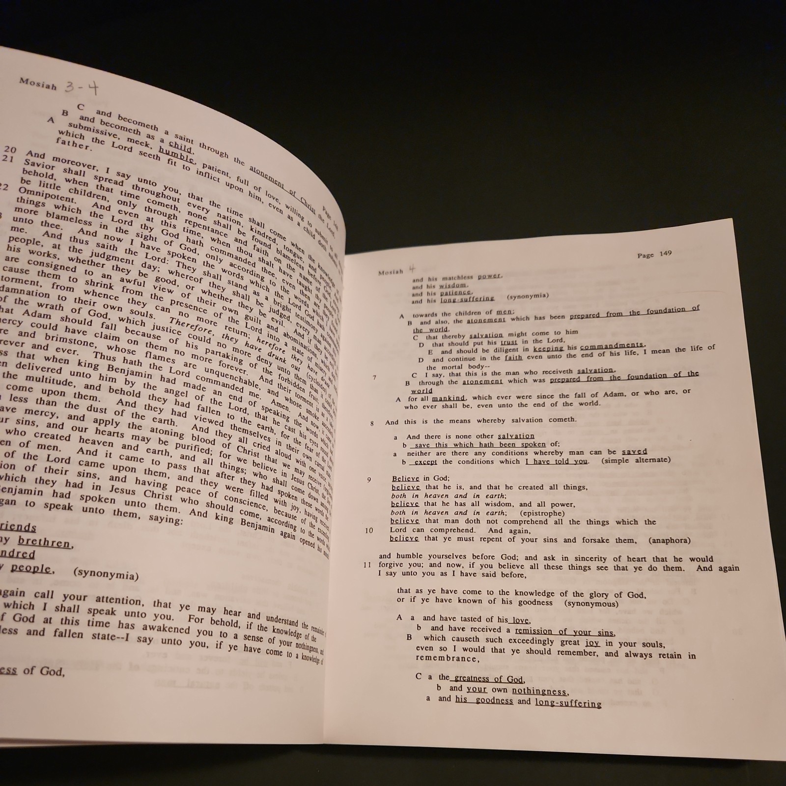 Book of Mormon | Text Reformatted According to Parallelistic Patterns FARMS 1992