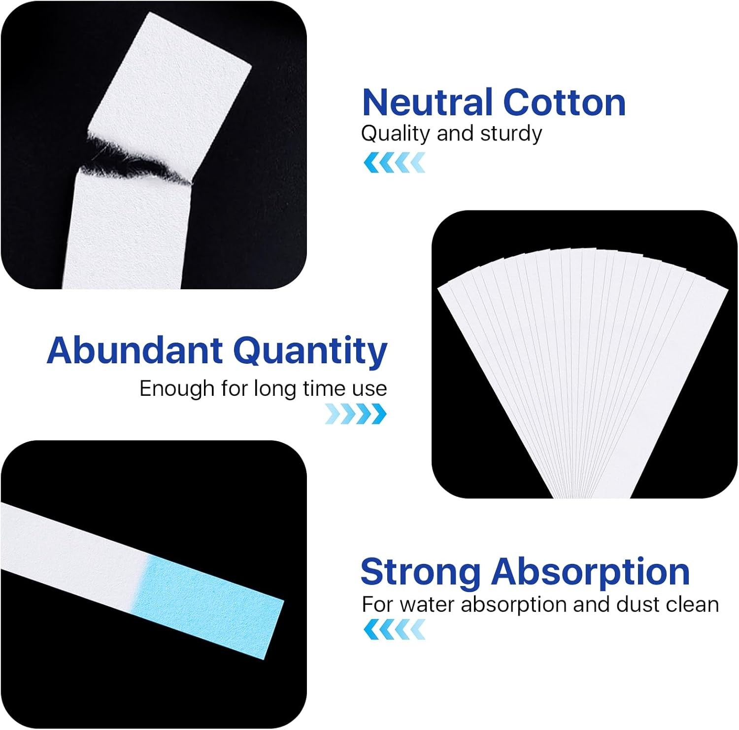 500 Pcs 6.3 x 0.79 In Chromatography Paper Strip, Experiments Filter Paper for P