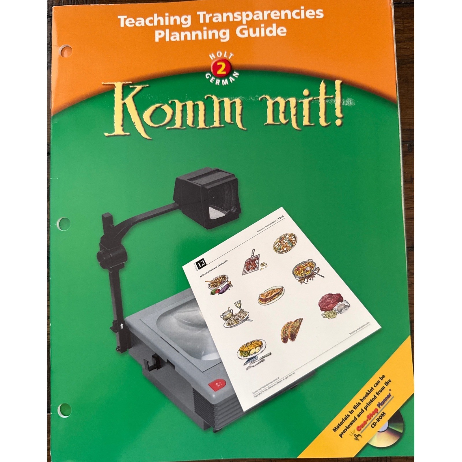Komm Mit Holt German Level 2 Teacher Resource Lot Textbook VHS Guides