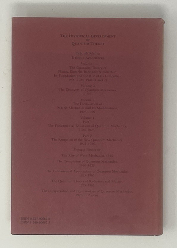 The Historical Development of Quantum Theory Volume 1 Part 2 F5