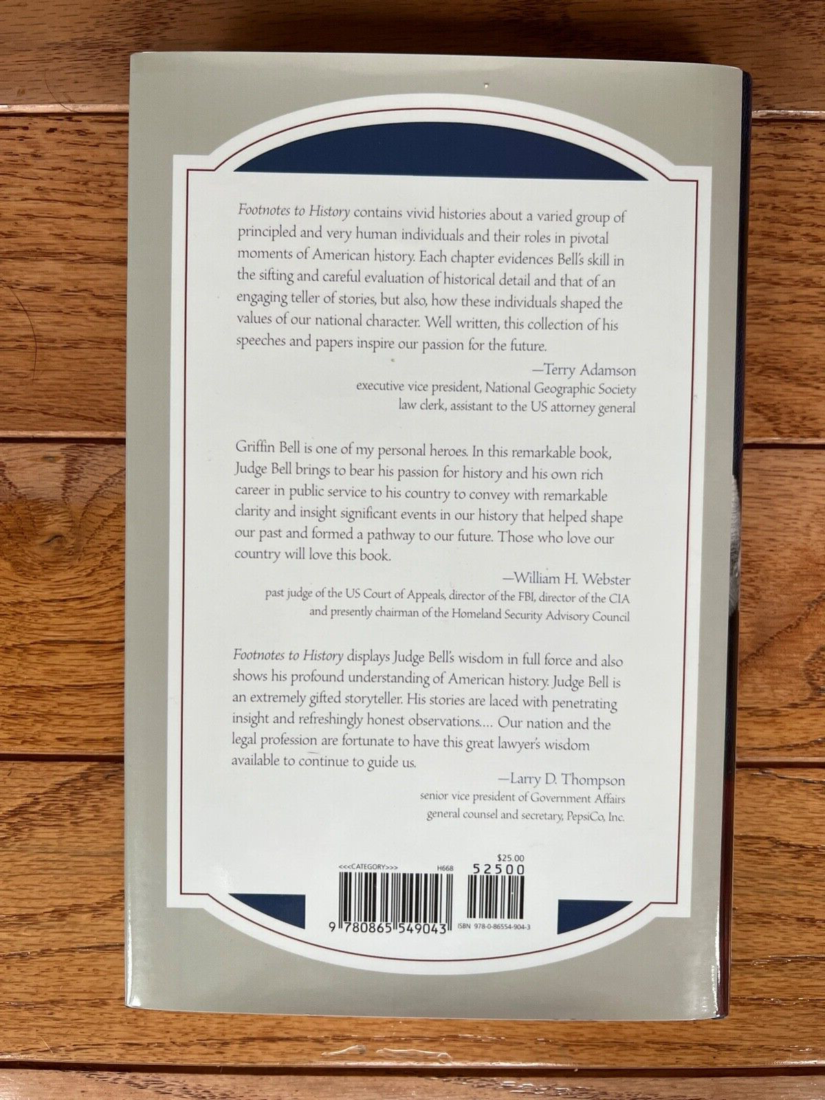 Footnotes to History Griffin B Bell Cole 1st ED HC Almost New American Politics
