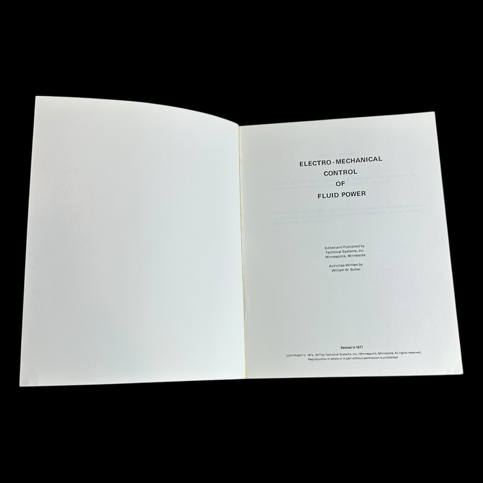 Lab-Volt Electro-Mechanical Controls Activity Manual 1977 TM-16661