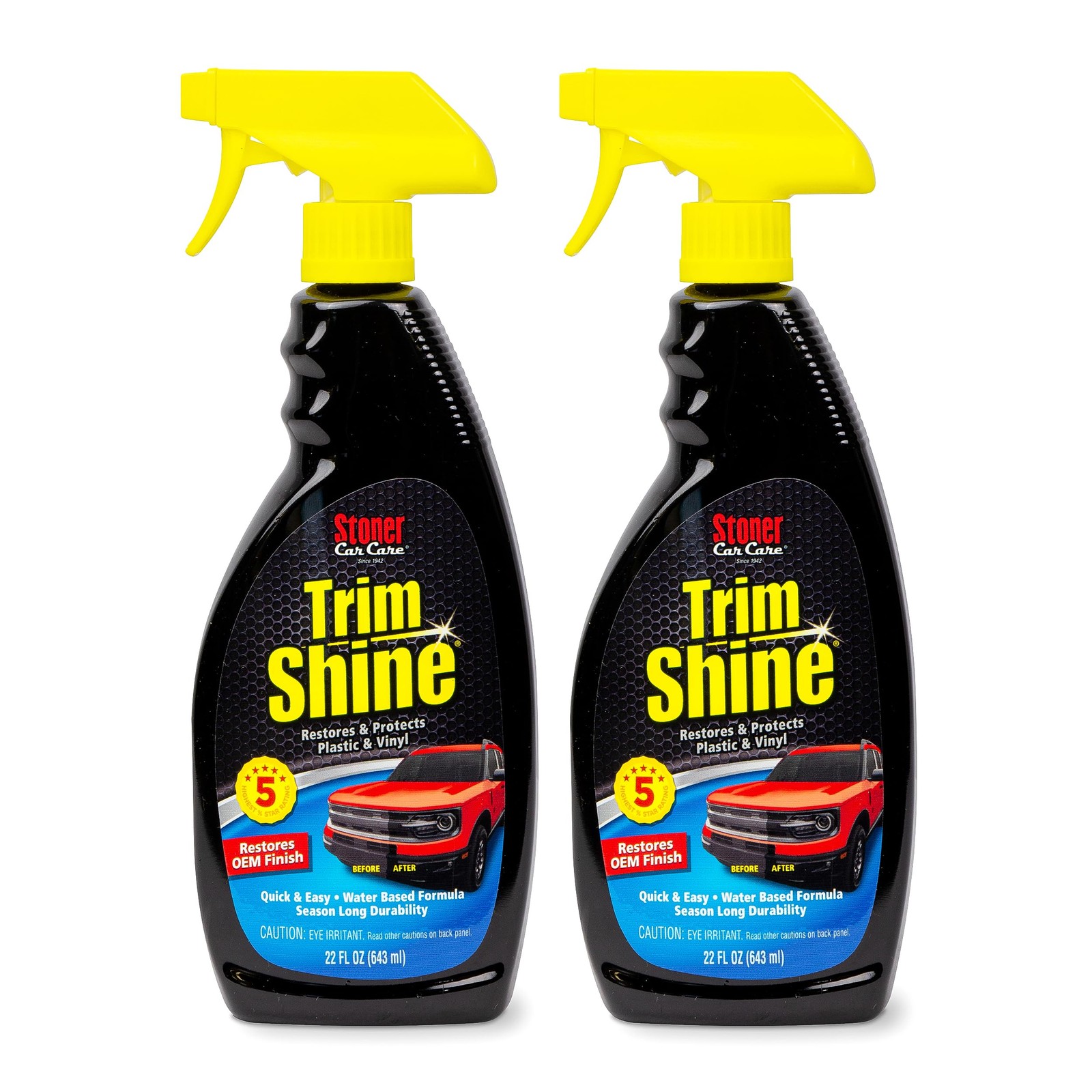 Trim Shine Restorer for Cars – Vinyl & Plastic Protectant Coating – 22 fl oz