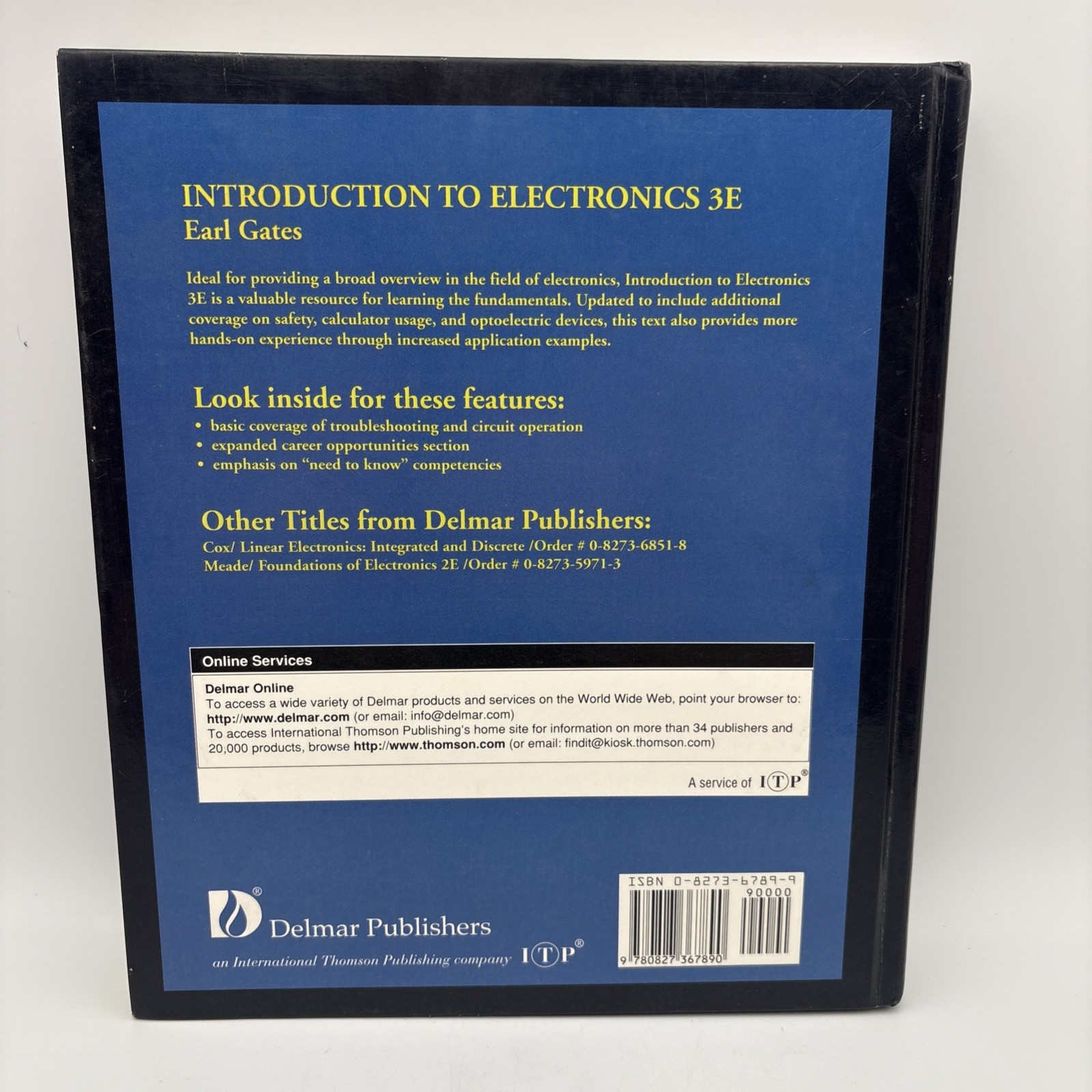 Introduction to Electronics 3rd Edition: Hardcover, Earl D. Gates, Delmar Publ