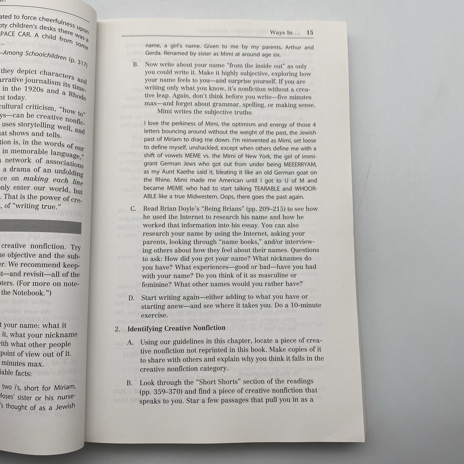Writing True: The Art and Craft of Creative Nonfiction Sondra Perl Mimi Schwartz