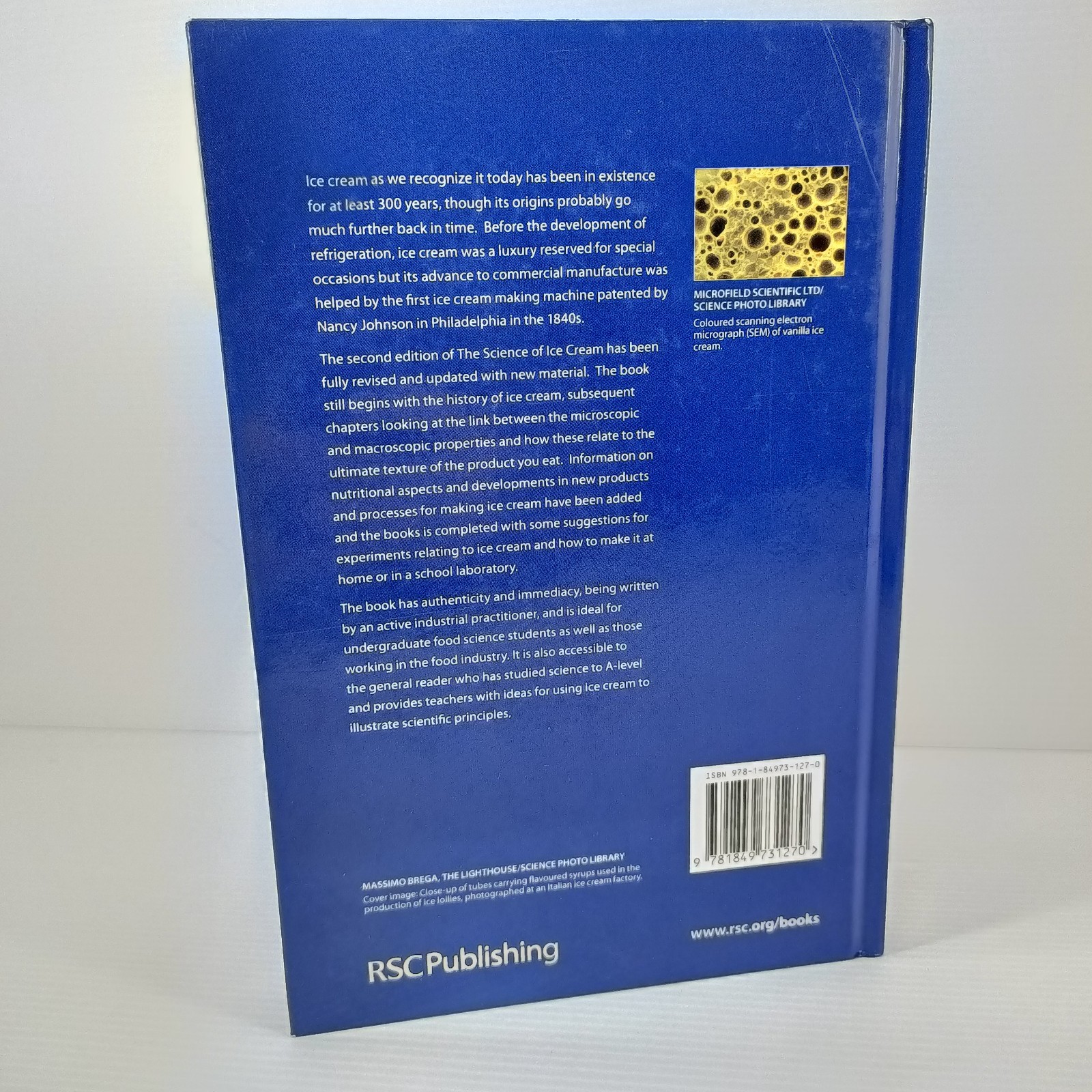 Science of Ice Cream by Chris Clarke 2012 Food Technology Hardcover Book