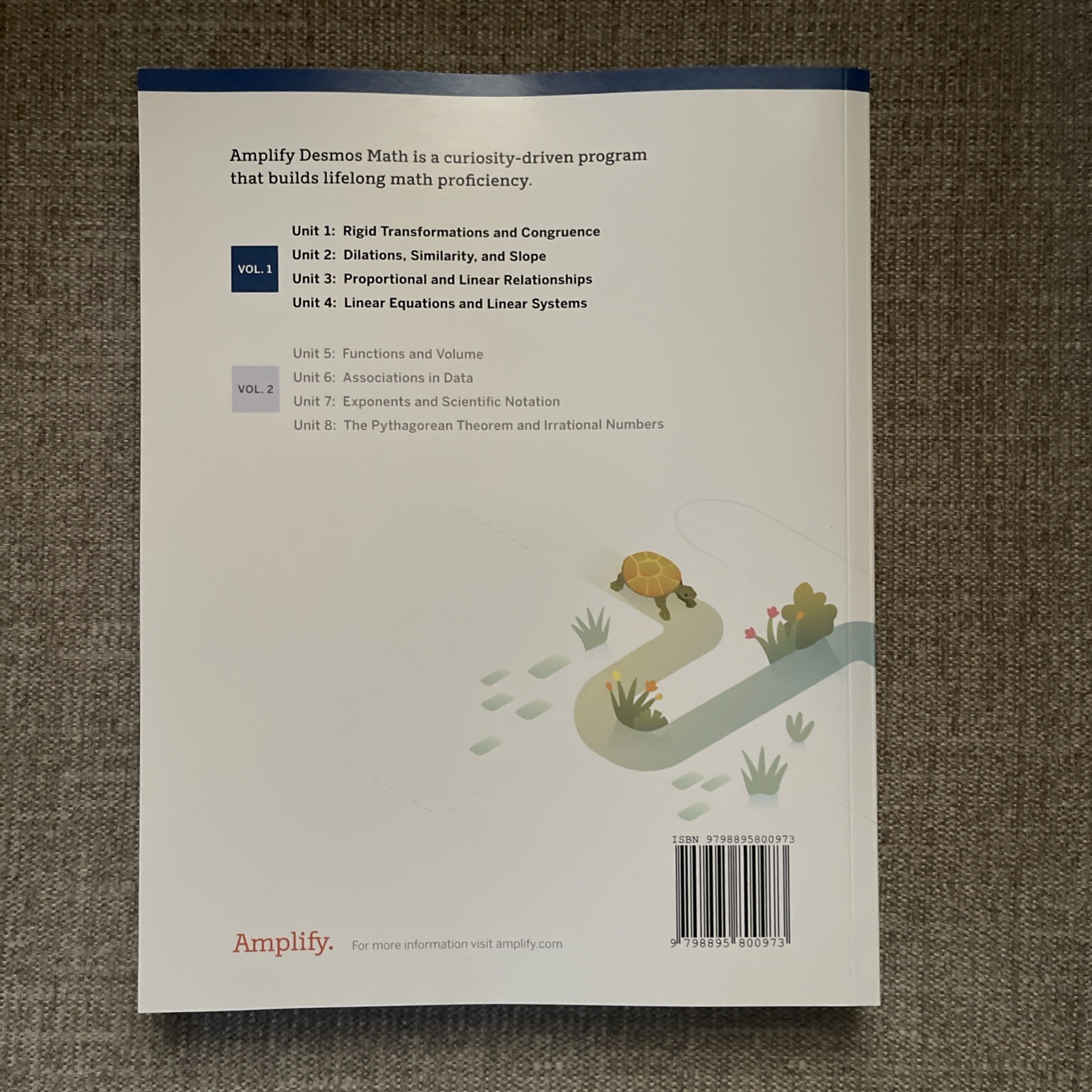 6) Amplify Desmos Math California Student Edition: 8 Volume 1