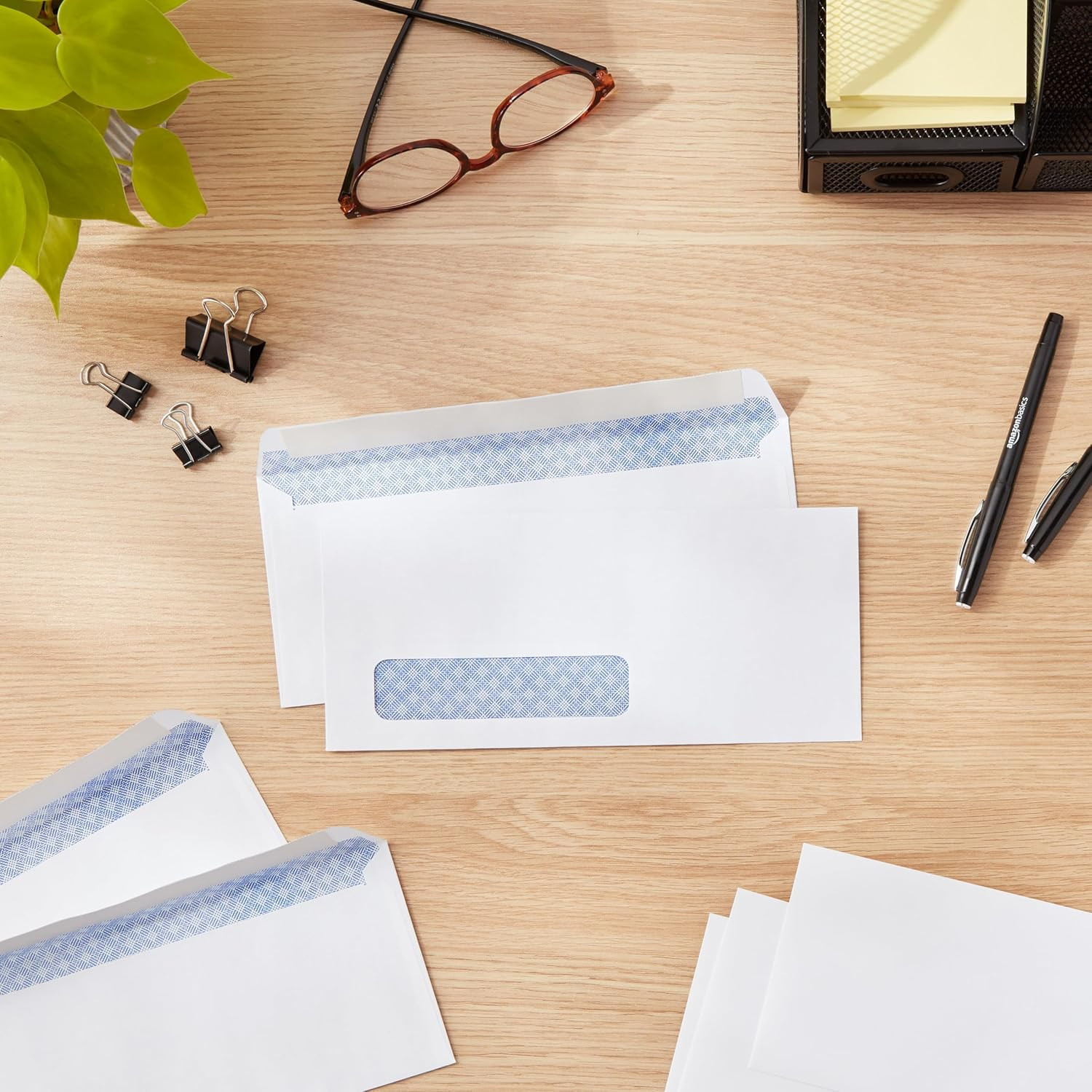 #10 Security-Tinted Self-Seal Business Envelopes with Left Window, Peel & Seal C