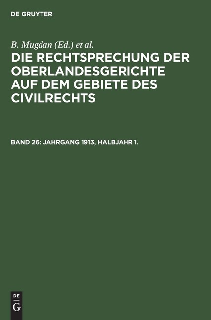 Jahrgang 1913, Halbjahr 1