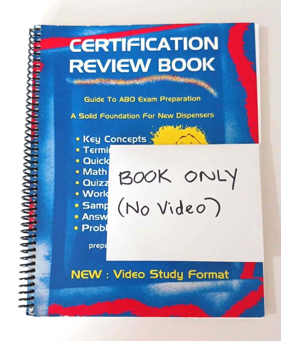 READ ABO Certification Review Book Optician Exam Prep Guide Book Only (No Video)