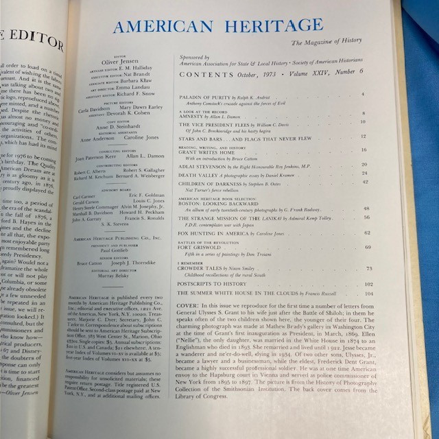 American Heritage, Hardcover Books, Apprx 100 pages each, 1970 – 1973 “YOU PICK”