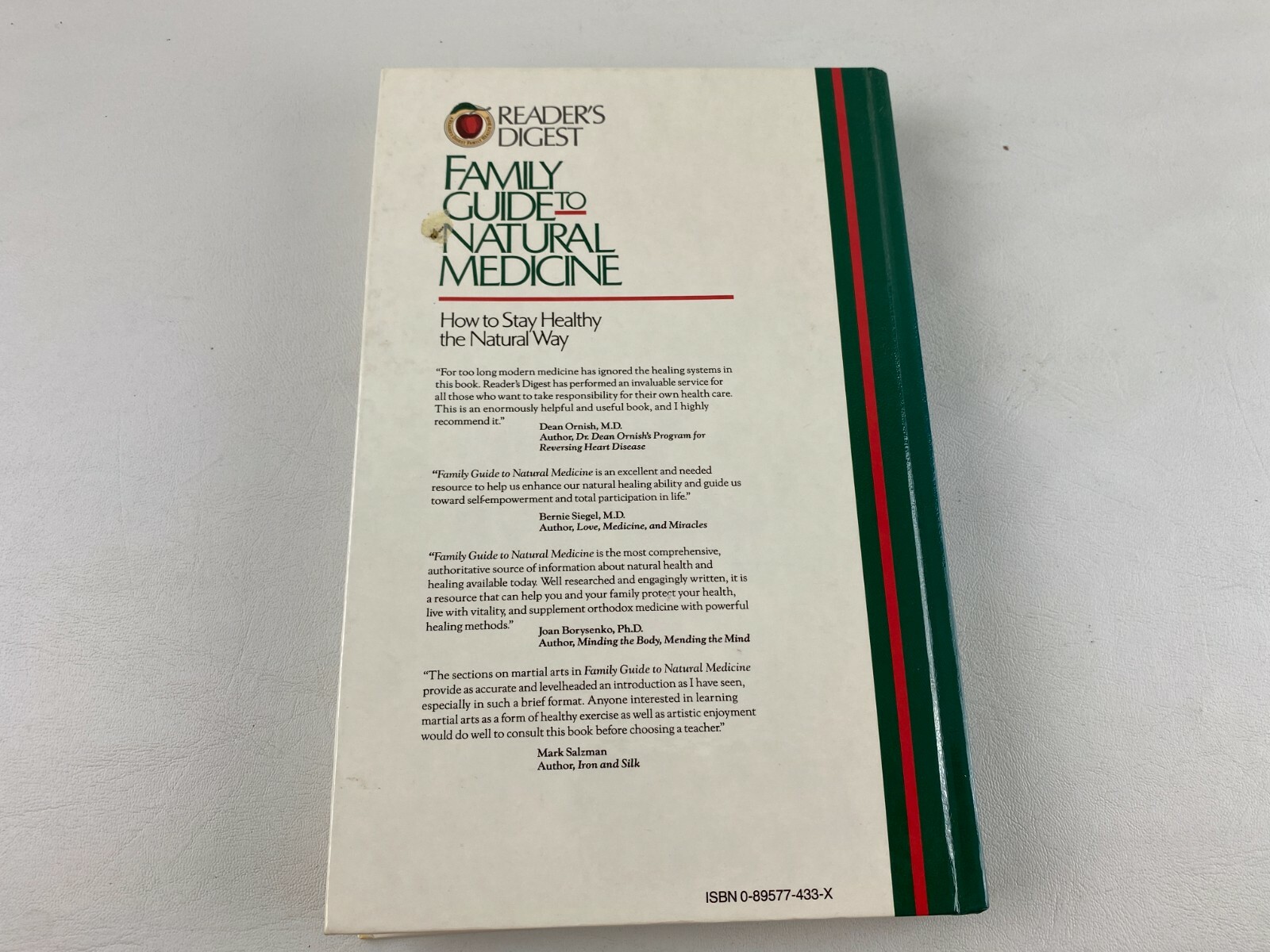 Reader’s Digest Family Guide to Natural Medicine, 1993 Hardcover, 416 Pages