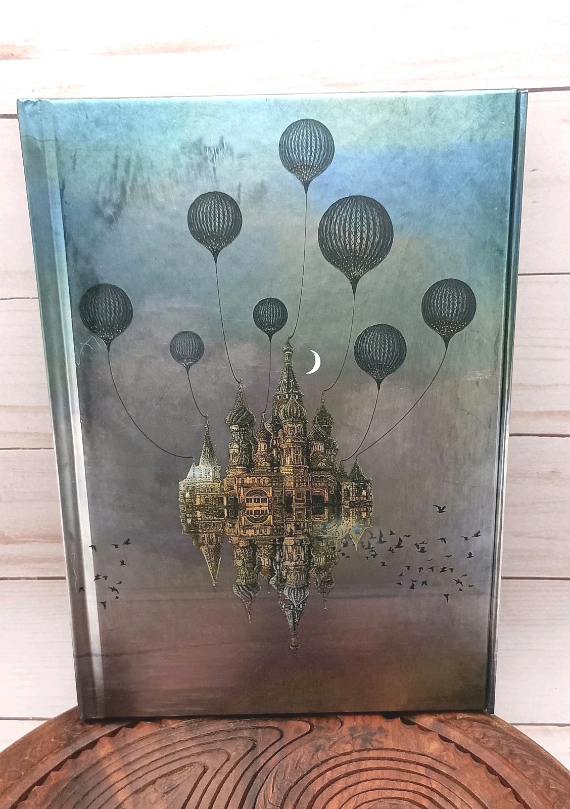 Flame Tree Notebook. Moscow St Vasilli With Balloons 2018 Blank Foiled Journal