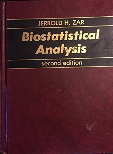 Biostatistical Analysis Edition by jerrold-h-zar, Acceptable Book