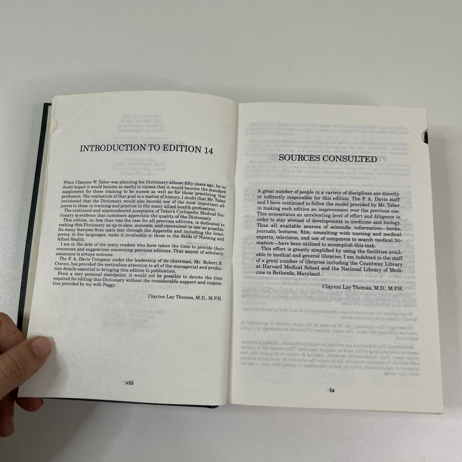 Taber’s Cyclopedic Medical Dictionary (Hardback, 1981) F A Davis Company