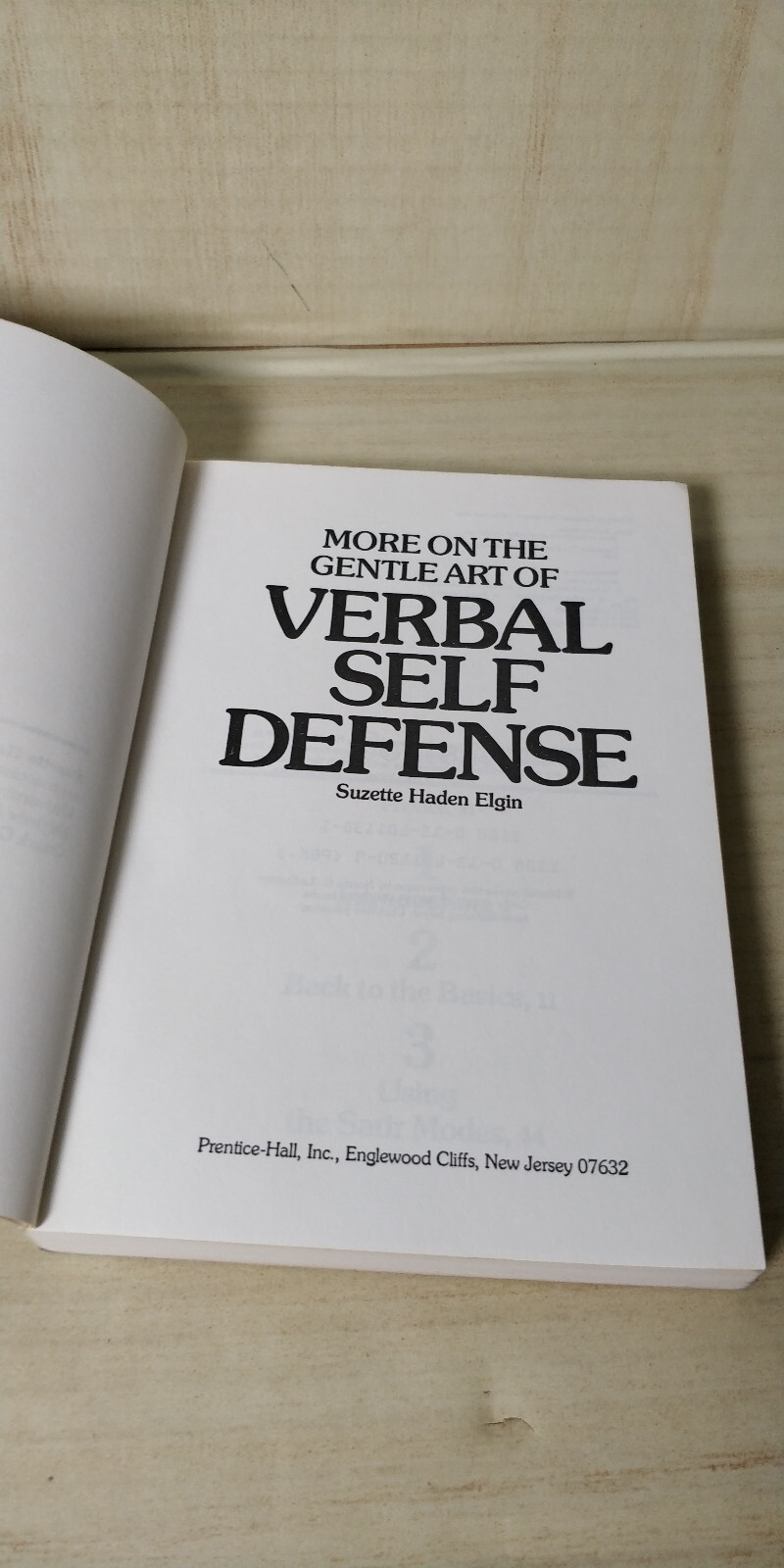 MORE ON THE GENTLE ART OF VERBAL SELF-DEFENSE By Suzette Haden Elgin