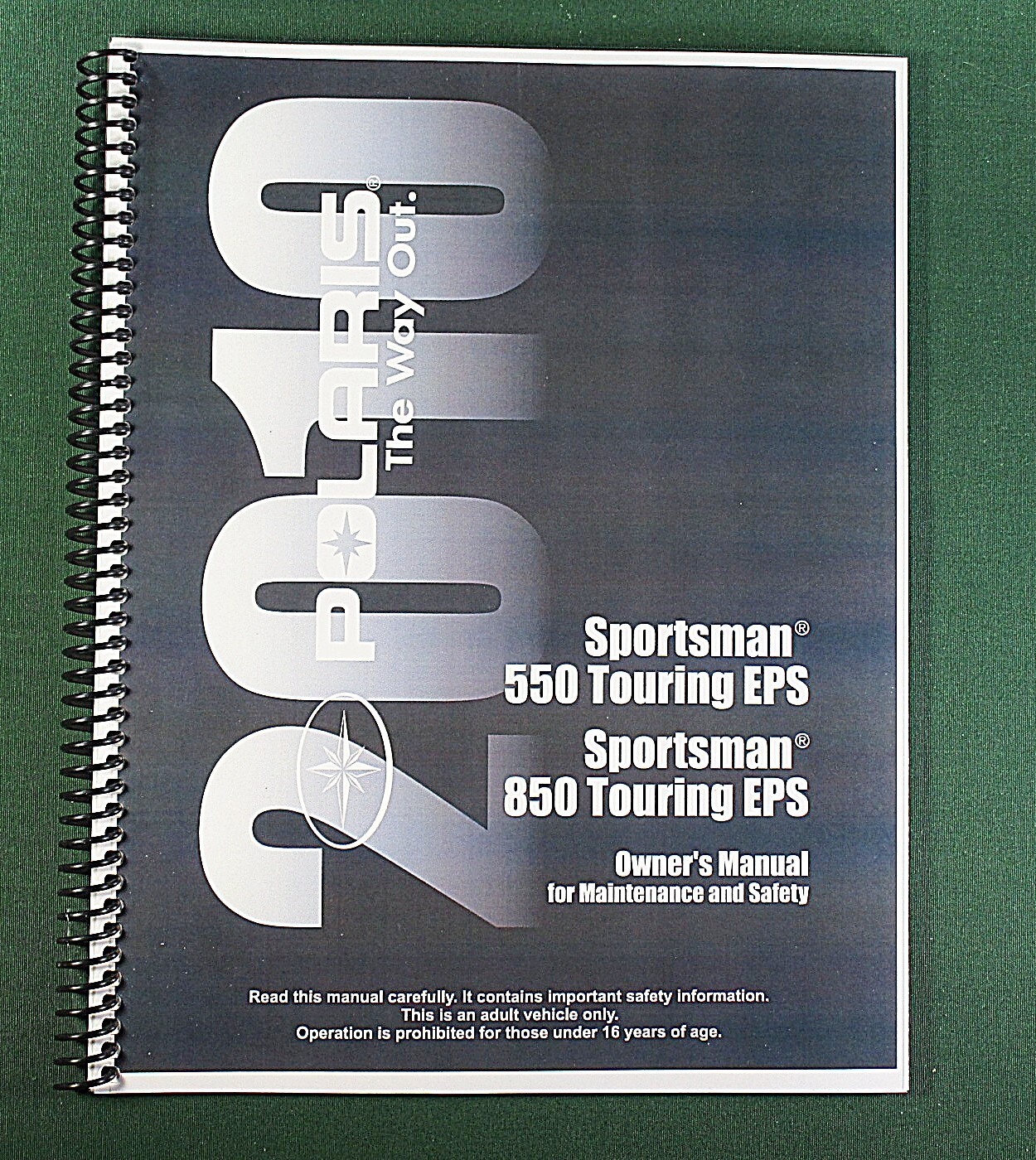2010 Polaris Sportsman 550 Touring EPS Owner’s Manual: 158 Pages & Clear Covers!
