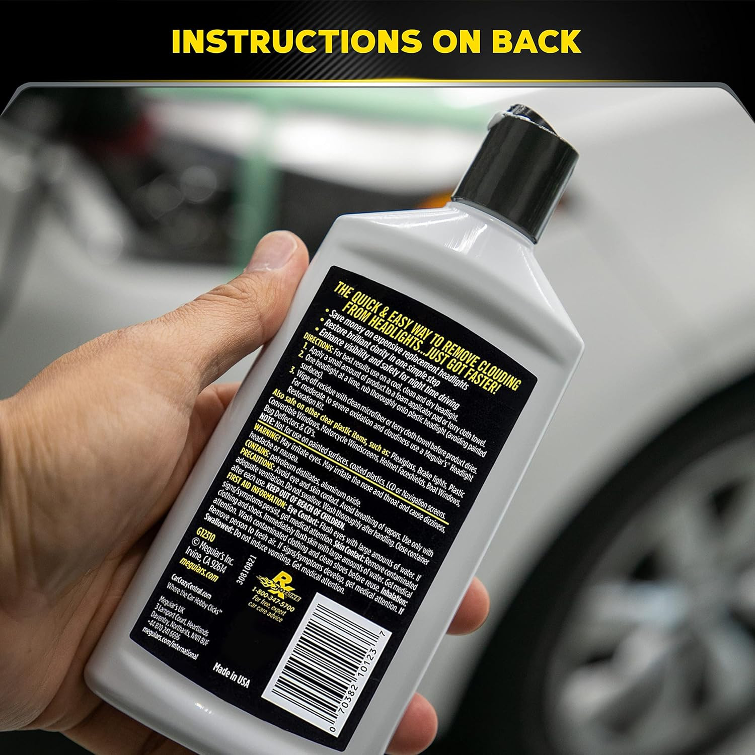 Meguiar’s Plastx Clear Plastic Cleaner And Polish For Headlights And More 10 Oz