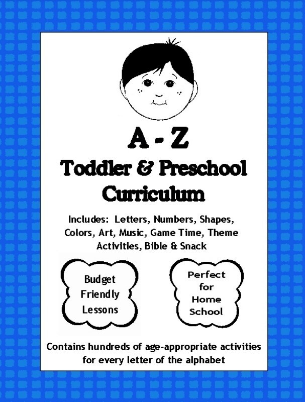 A TO Z TODDLER AND PRESCHOOL CURRICULUM By Kathy Hutto ***Digital Download***