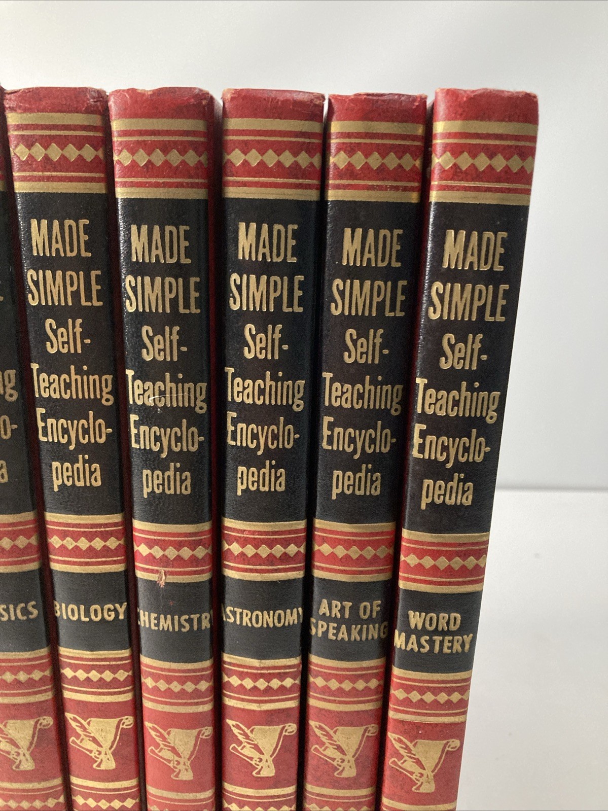 Vintage Book Set Made Simple Self Teaching Encyclopedia 2, 5, 6, 8, 9