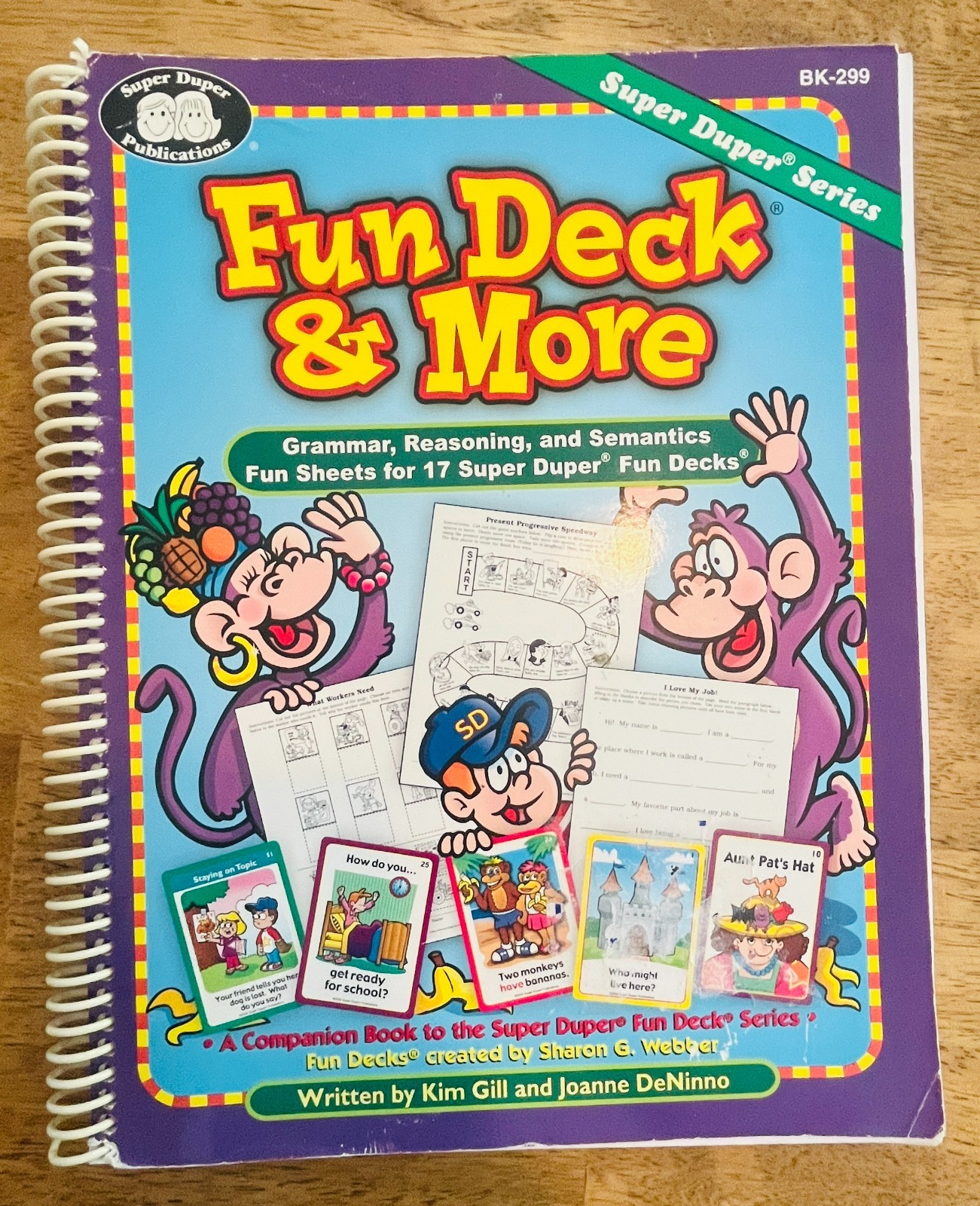 Vintage 2002 Supe Duper Educational Spiral Book Therapy Material 17 Fun Sheets