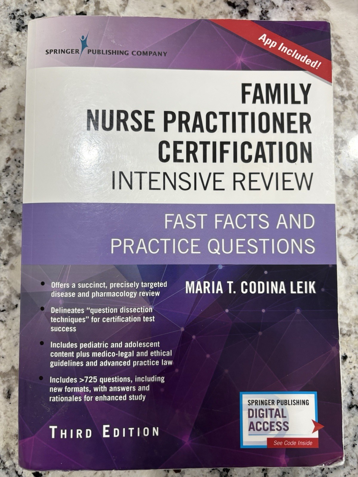 Family Nurse Practitioner Certification Intensive Review, Third Ed byMaria Leik