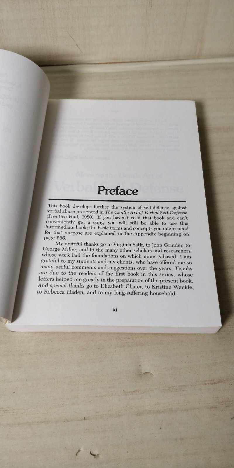 MORE ON THE GENTLE ART OF VERBAL SELF-DEFENSE By Suzette Haden Elgin