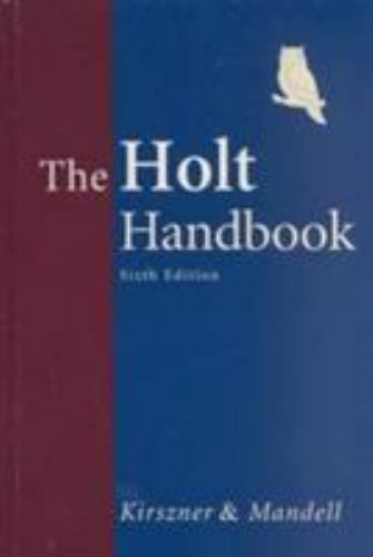 The Holt Handbook – 9780155066007, Laurie G Kirszner, hardcover