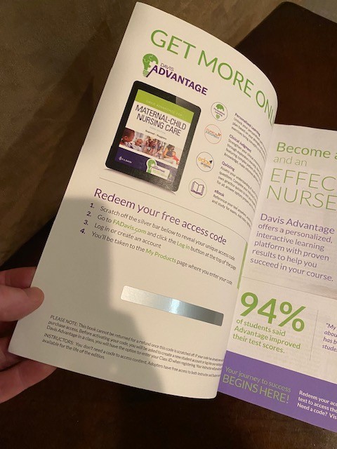 Davis Advantage Maternal-Child Nursing Care – Scannell & Ruggiero – NICE CLEAN !