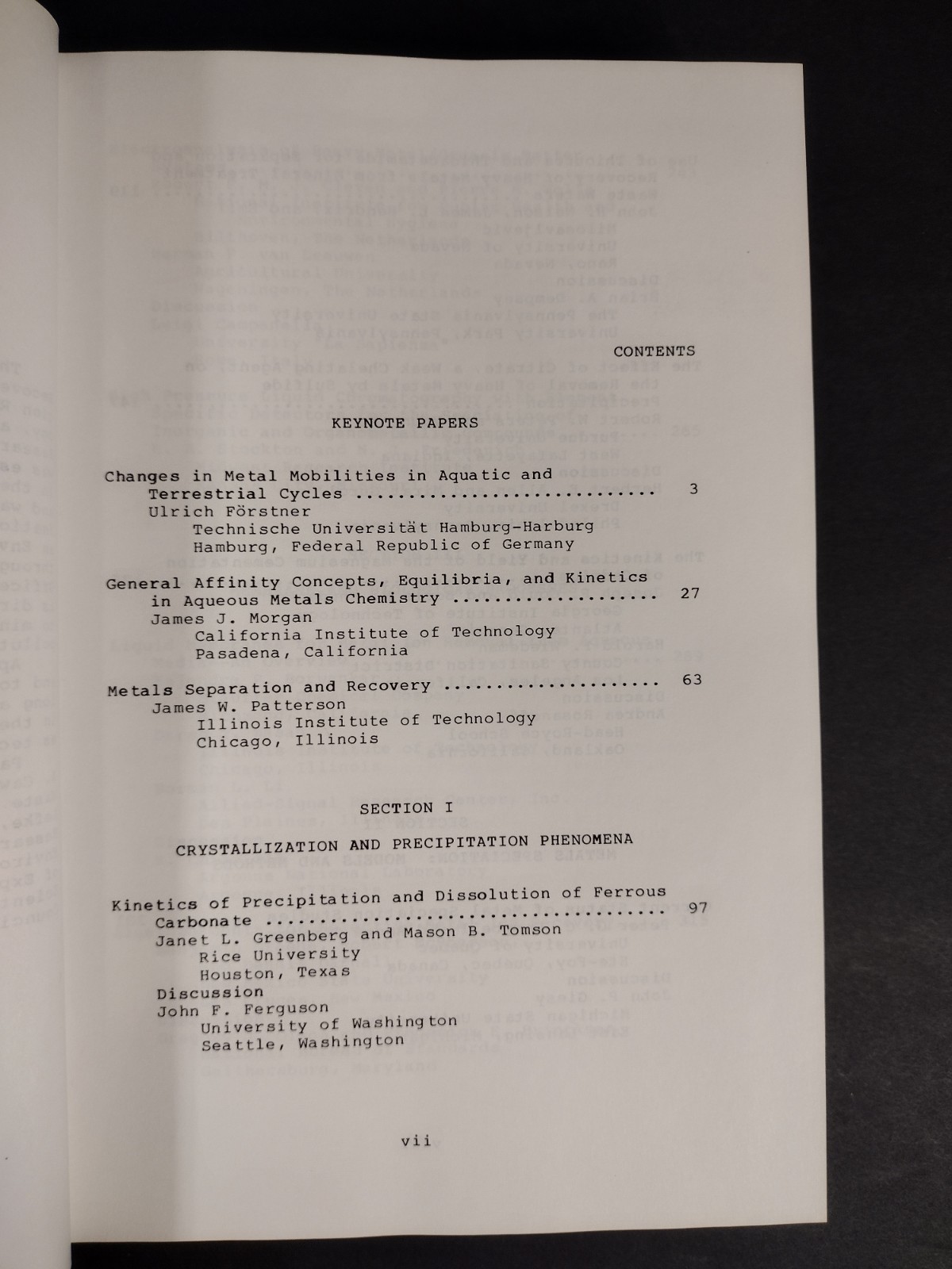 Metals Speciation, Separation And Recovery Book Lot