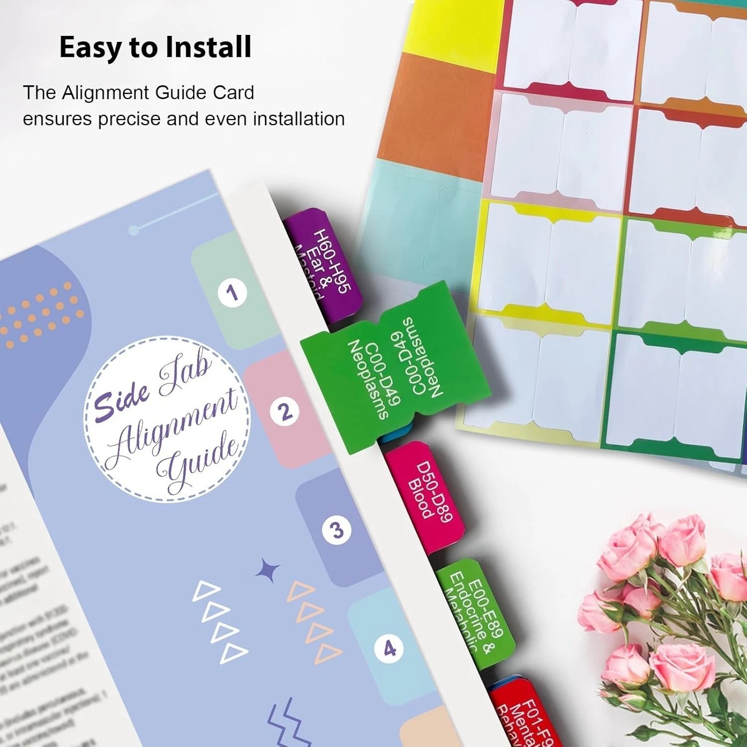 Color-Coded Index Tabs 2026 for Medical Coding Books`