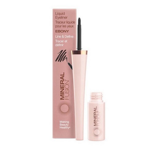Mineral Fusion Ebony Liquid Eyeliner 0.10 Oz By Sukin